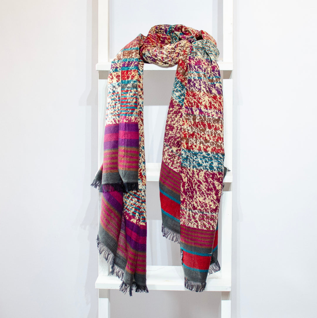 'Melody' Cotton & Wool Scarf