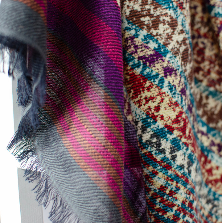 'Melody' Cotton & Wool Scarf