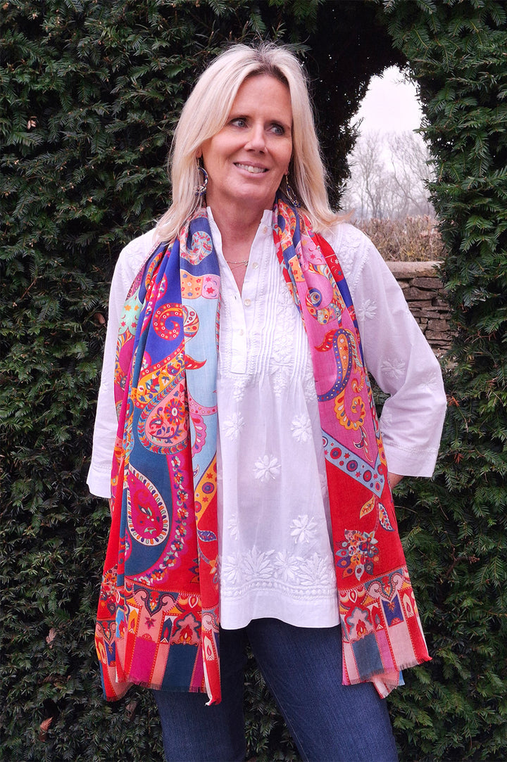 'Fiesta' Pure Silk Scarf