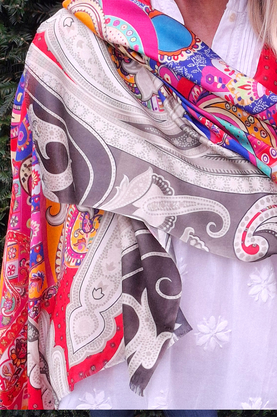 'Myriad' Pure Silk Scarf