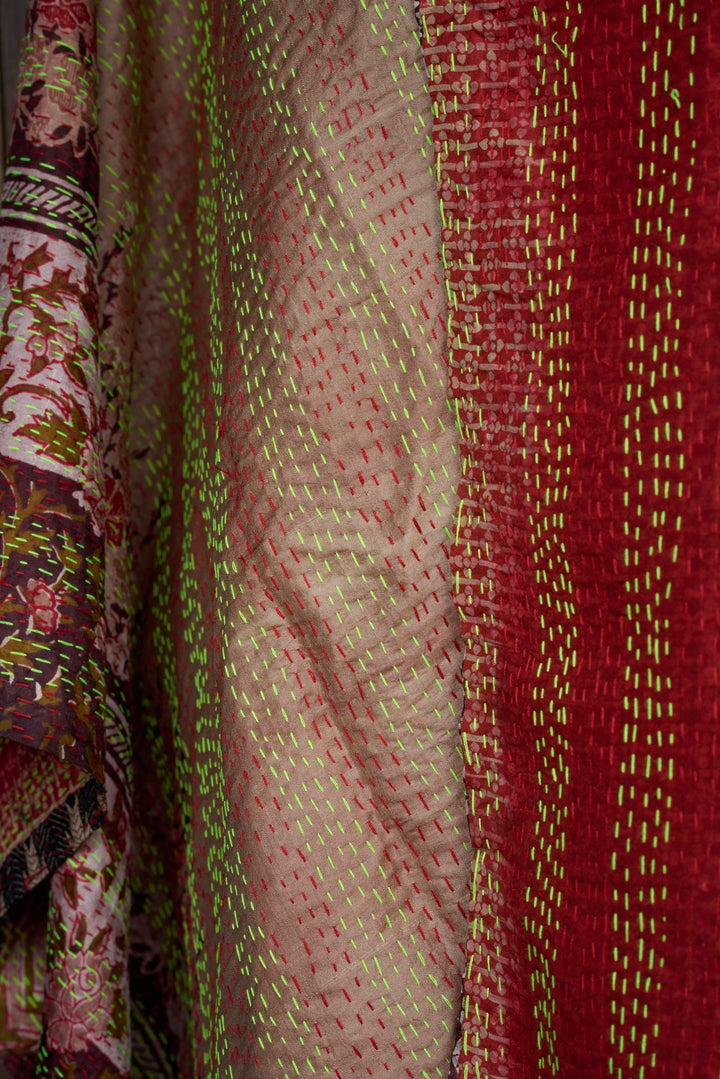 Silk Kantha Shawl | Olivia