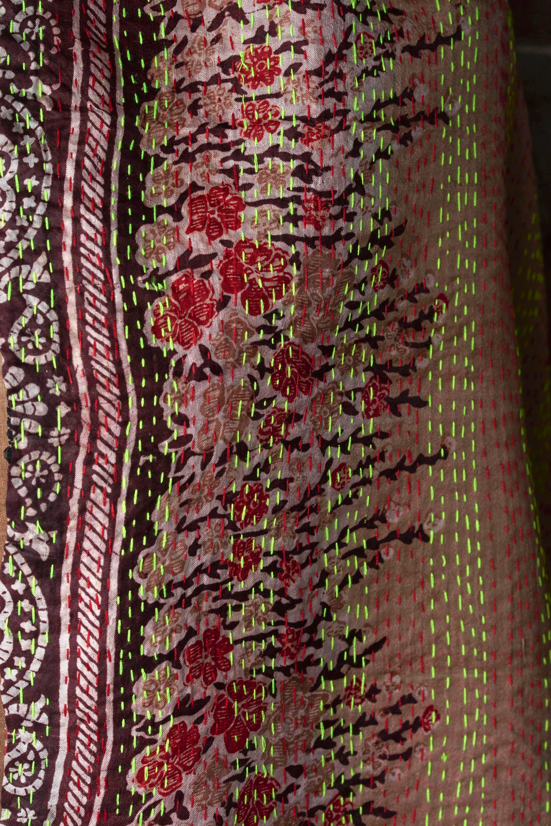 Silk Kantha Shawl | Olivia