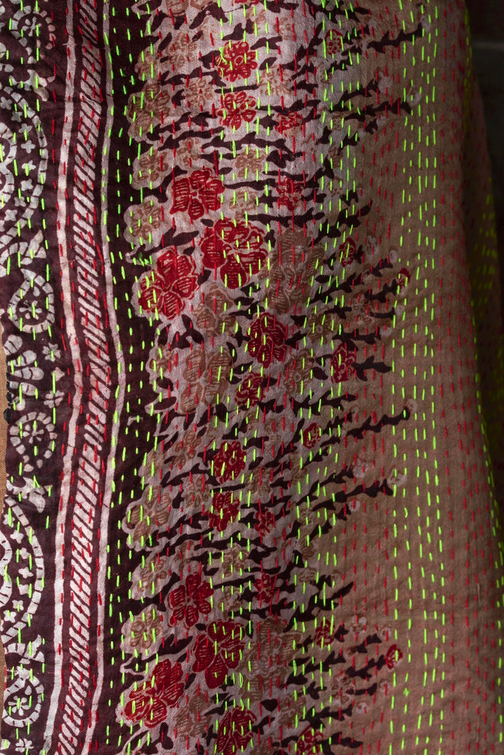 Silk Kantha Shawl | Olivia