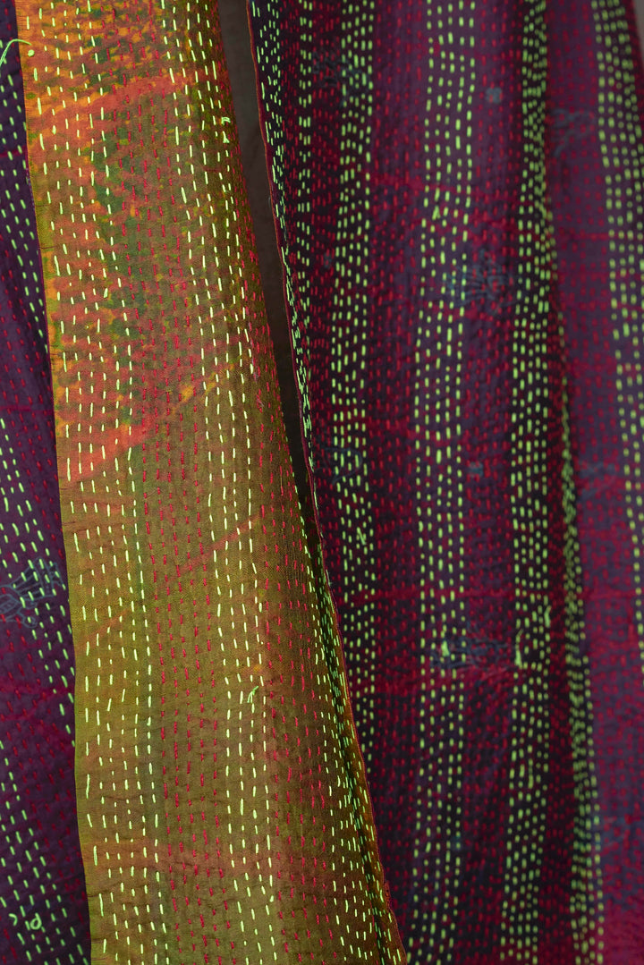 Silk Kantha Stole | Ora
