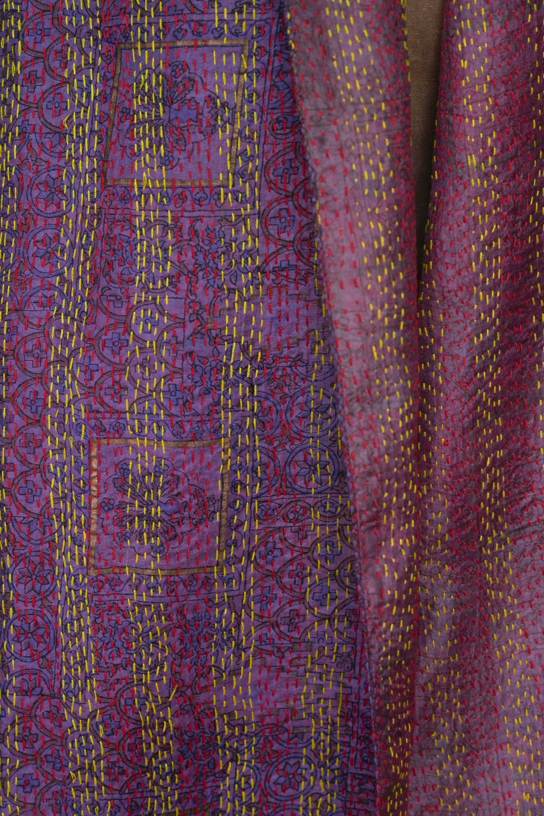 Silk Kantha Stole | Paola