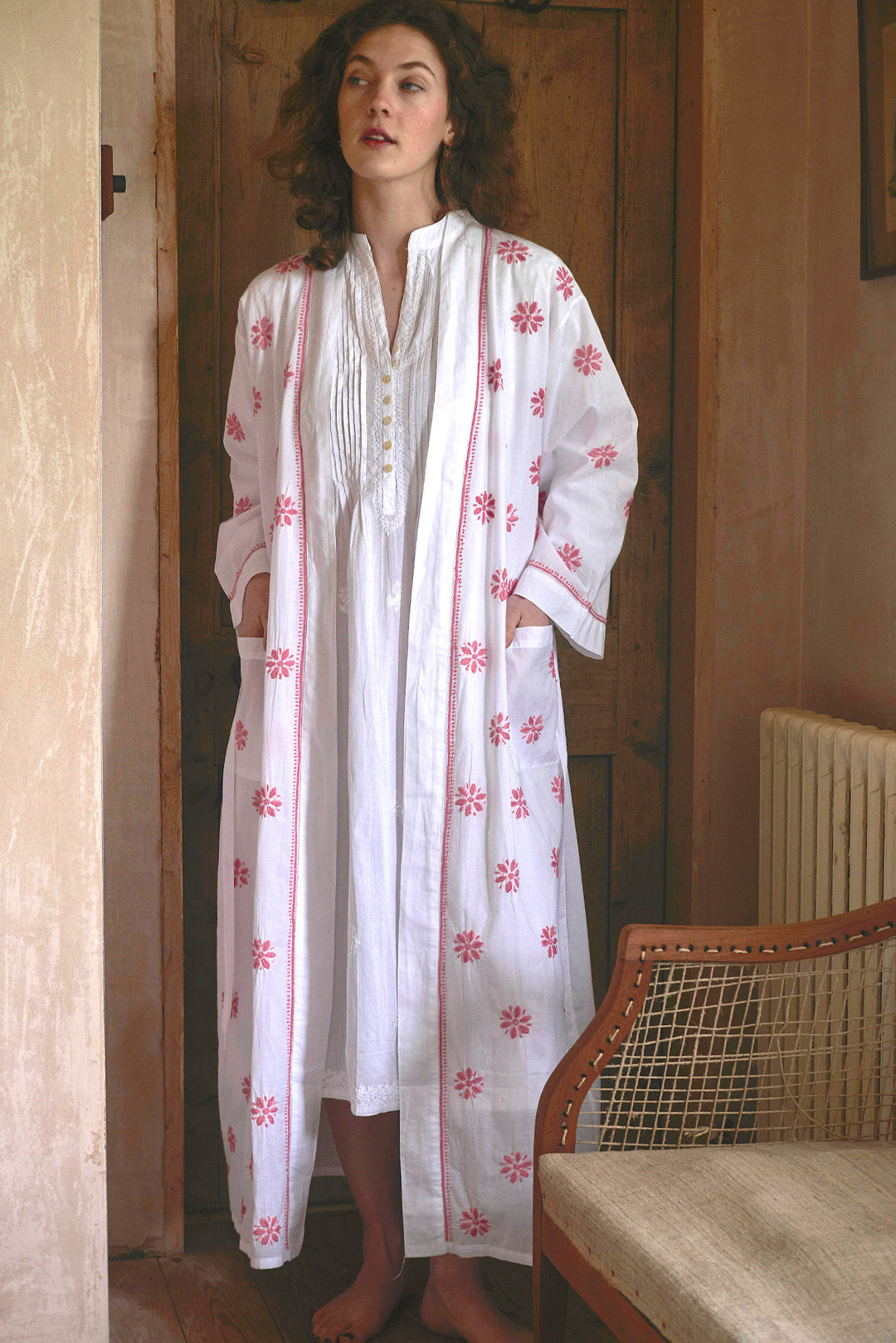 embroidered dressing gowns Hand Embroidered Linen Dressing Gowns Torna Lucia