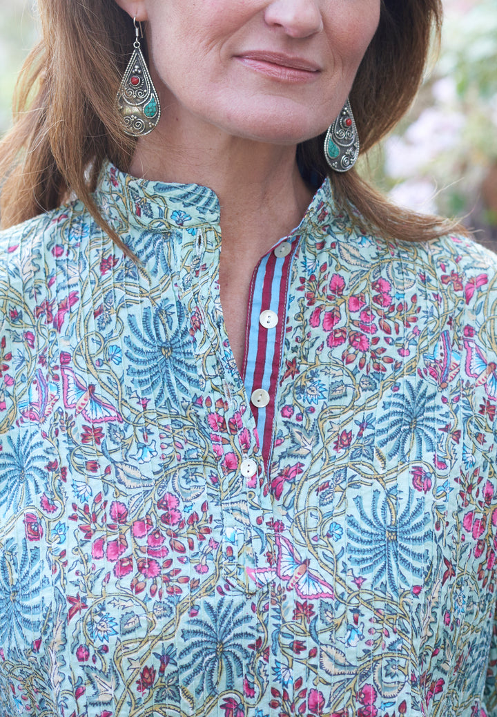 Pintuck Cotton Top | Cottage Garden