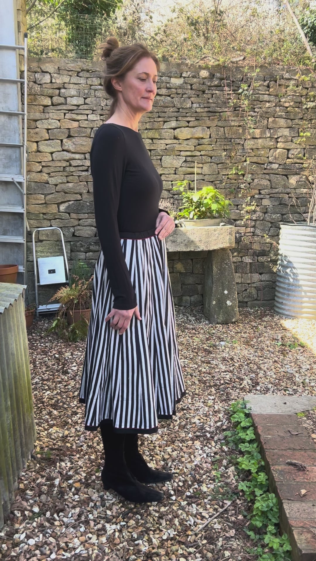 Cotton Skirt | Carnival Stripe