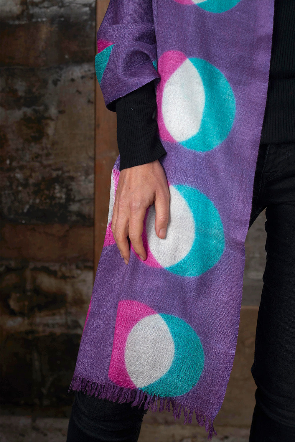 Pure wool Scarf | Purple Moon