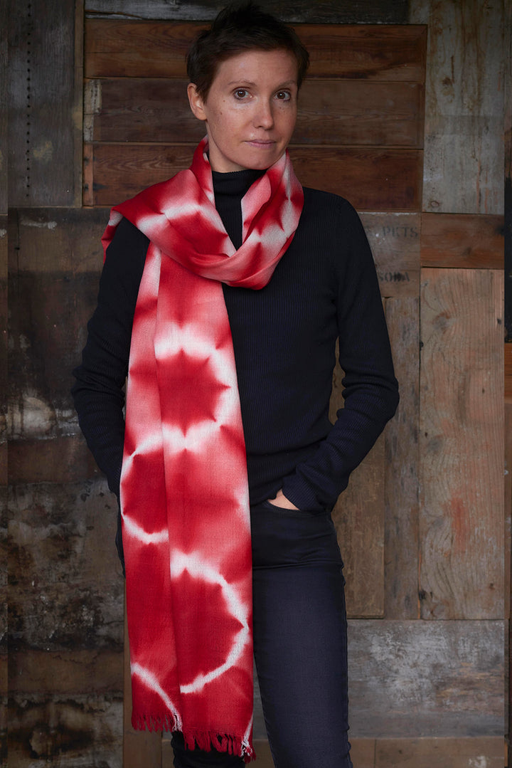Pure wool Scarf | Red Star