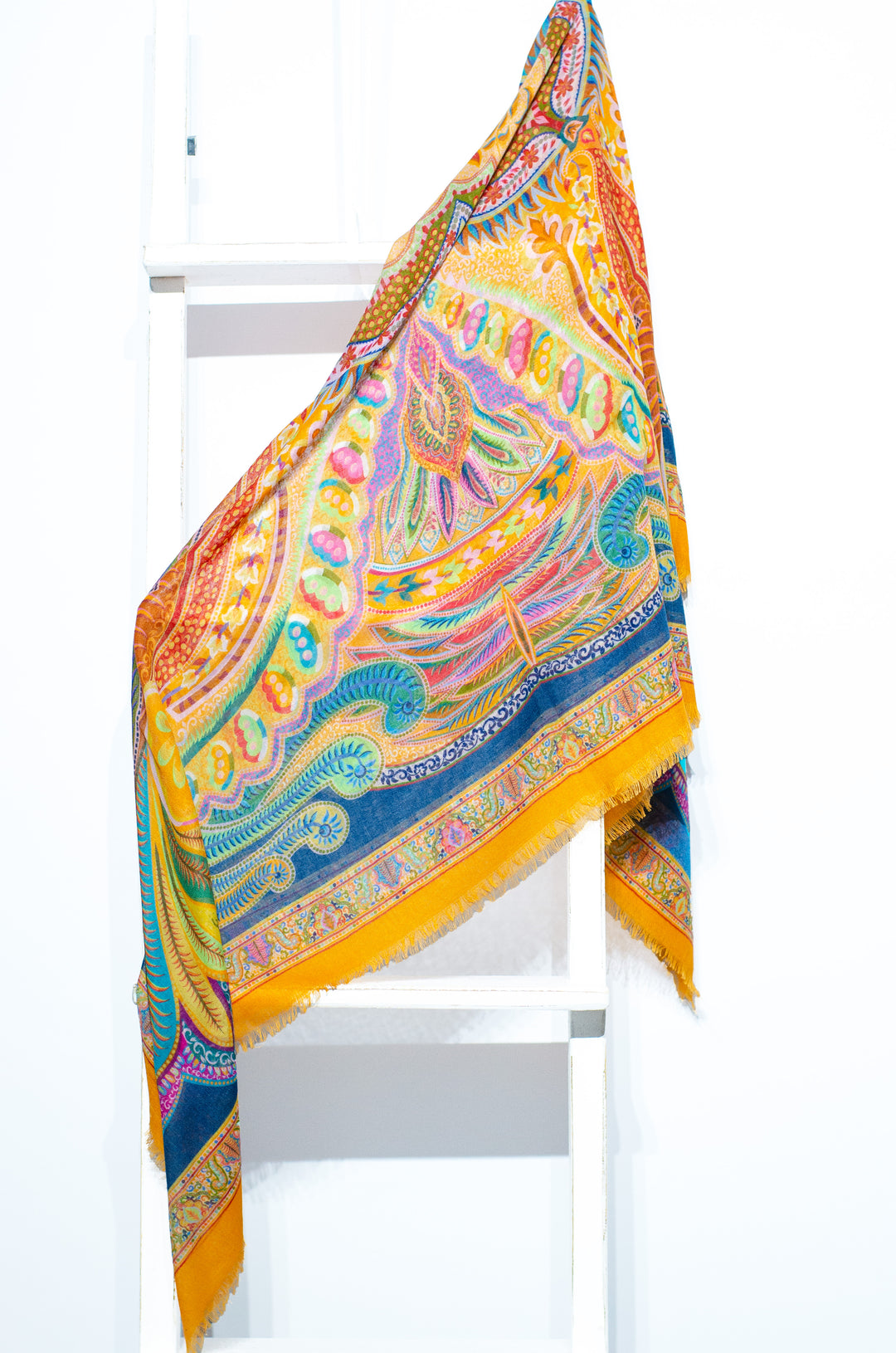 'Saskia' Fine Silk & Wool Shawl