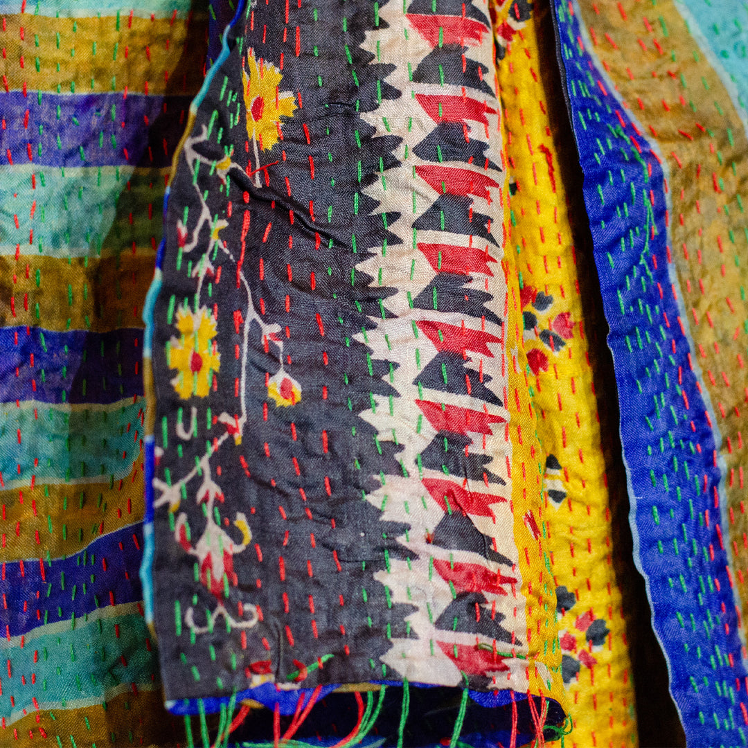 Silk Kantha Stole | Mia