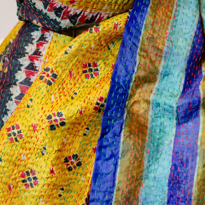 Silk Kantha Stole | Mia