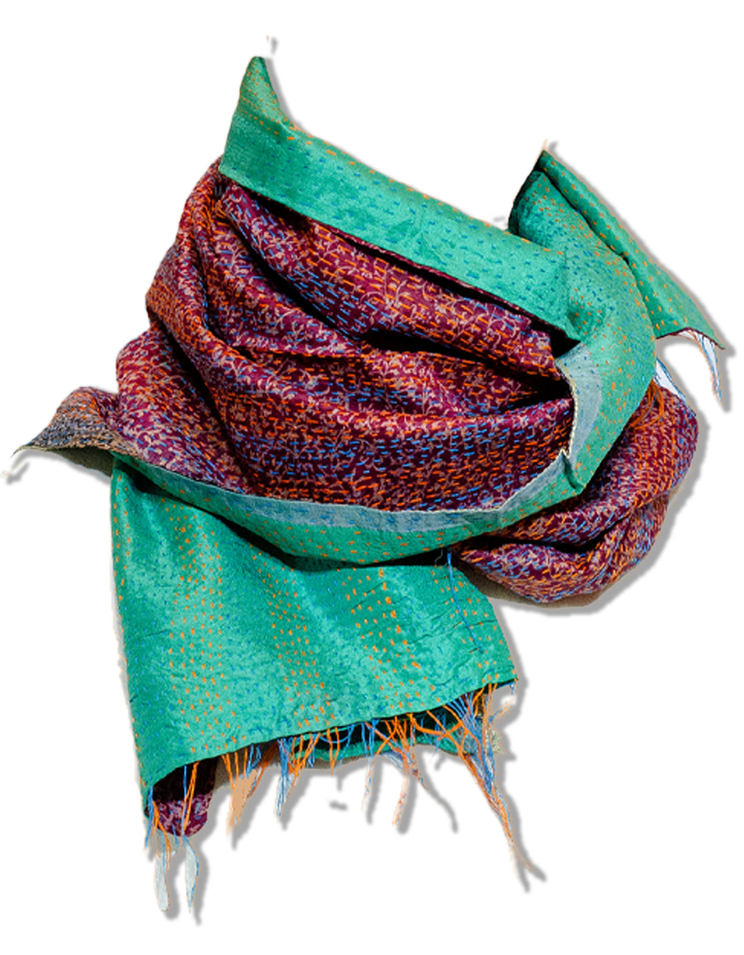 Silk Kantha Stole | Aurelia