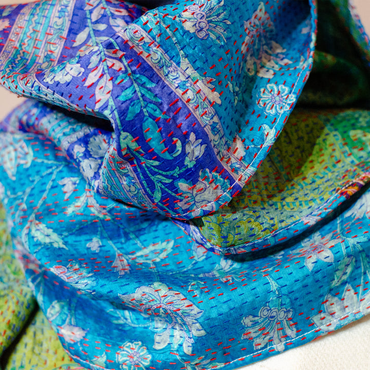 Silk Kantha Stole | Ava