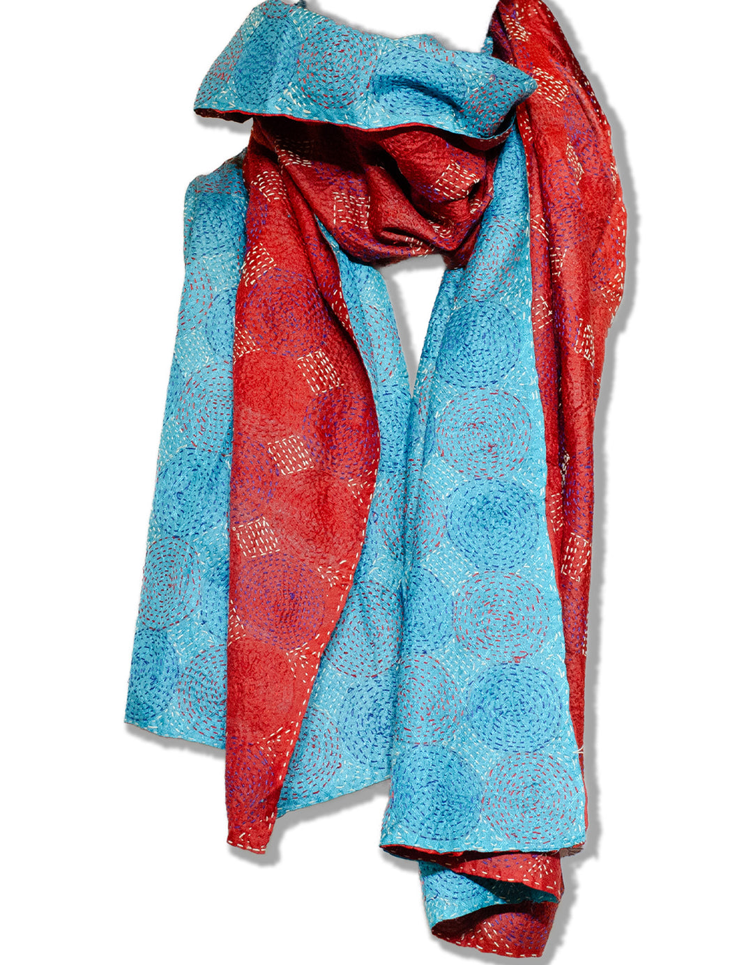 Silk Kantha Shawl | Ariel