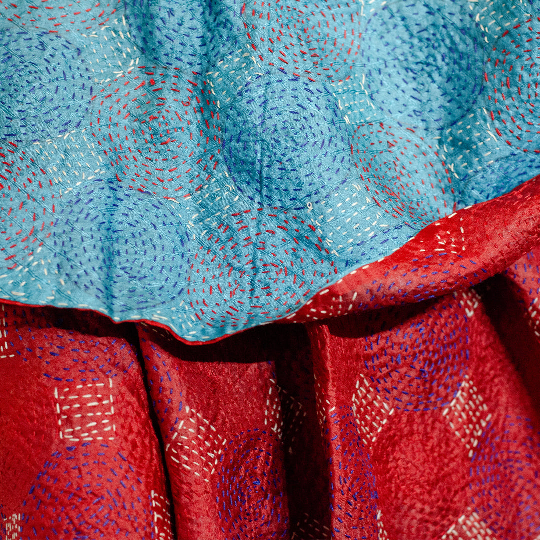 Silk Kantha Shawl | Ariel