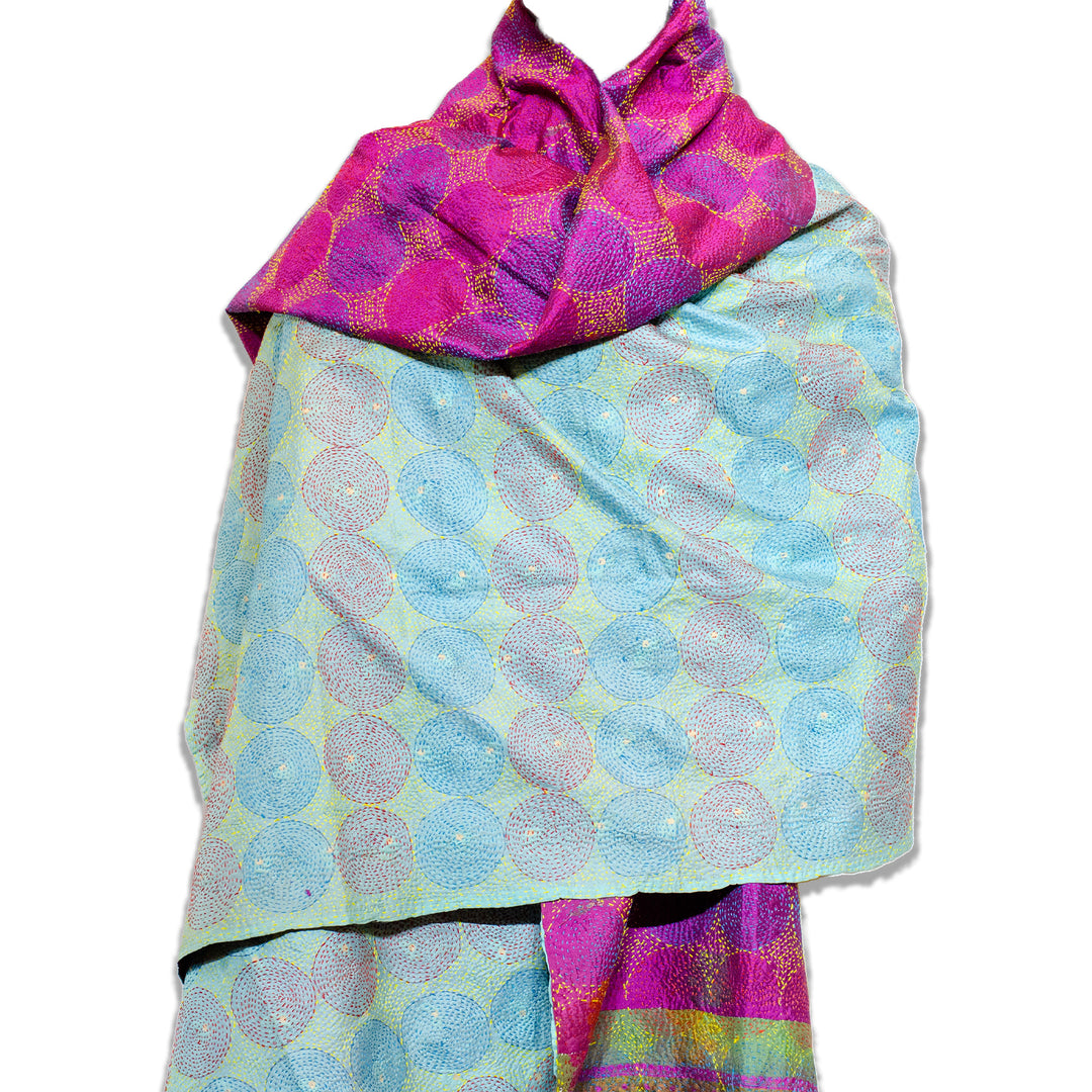 Silk Kantha Shawl | Venus