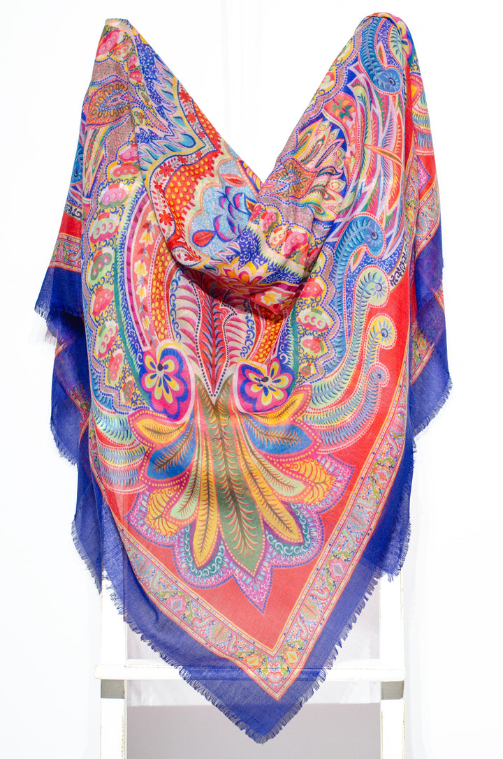 'Tarina' Fine Silk & Wool Shawl