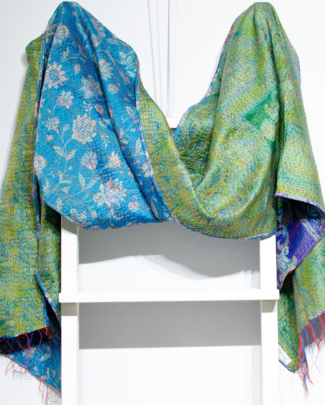 'Tasha' Silk Kantha Stole