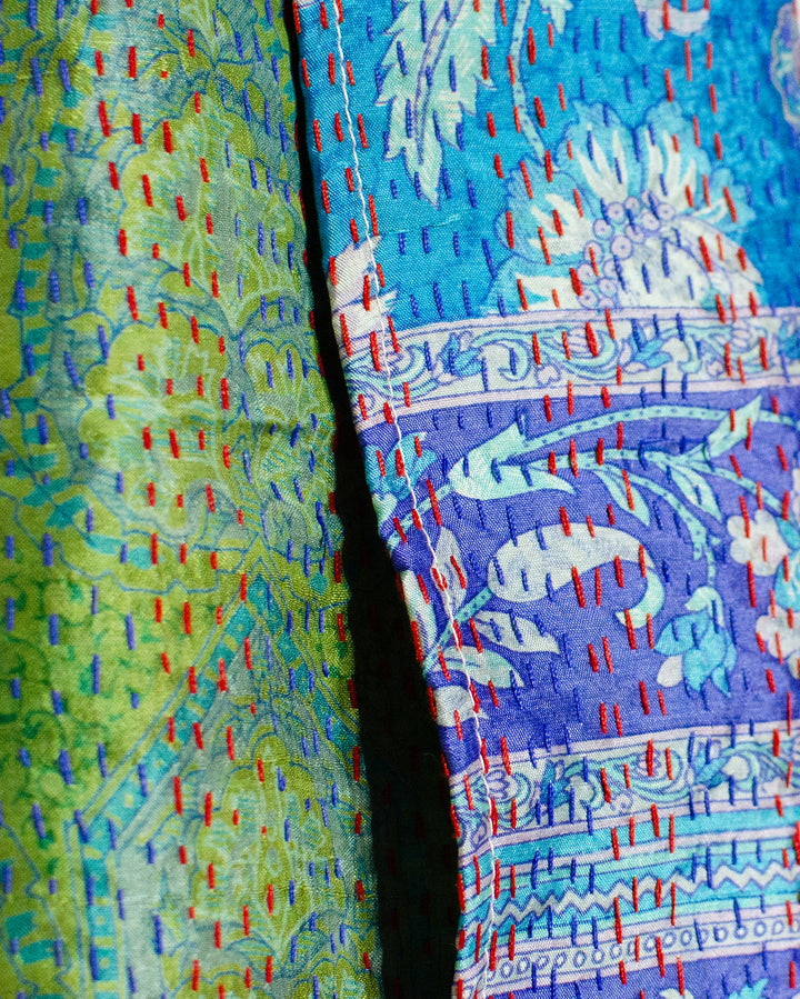 'Tasha' Silk Kantha Stole