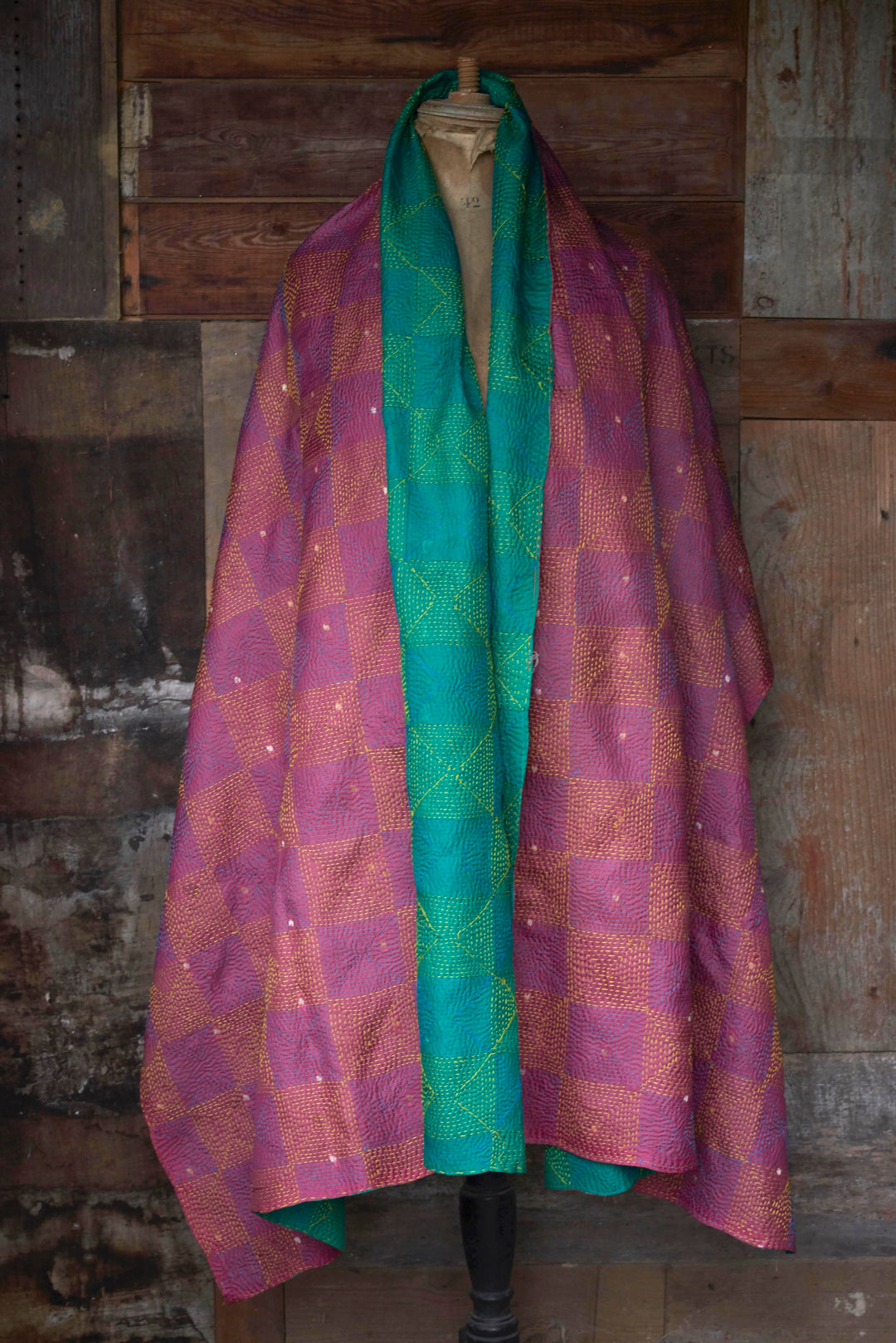 Silk Kantha Shawl | Thea