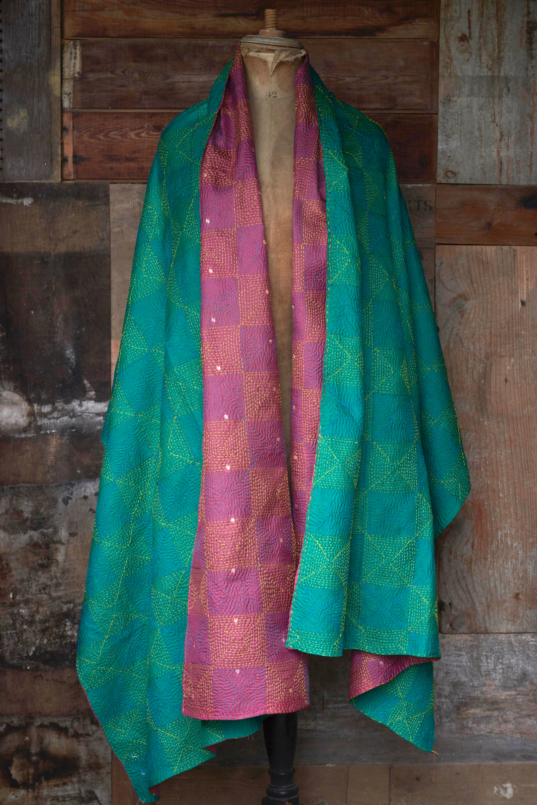 Silk Kantha Shawl | Thea