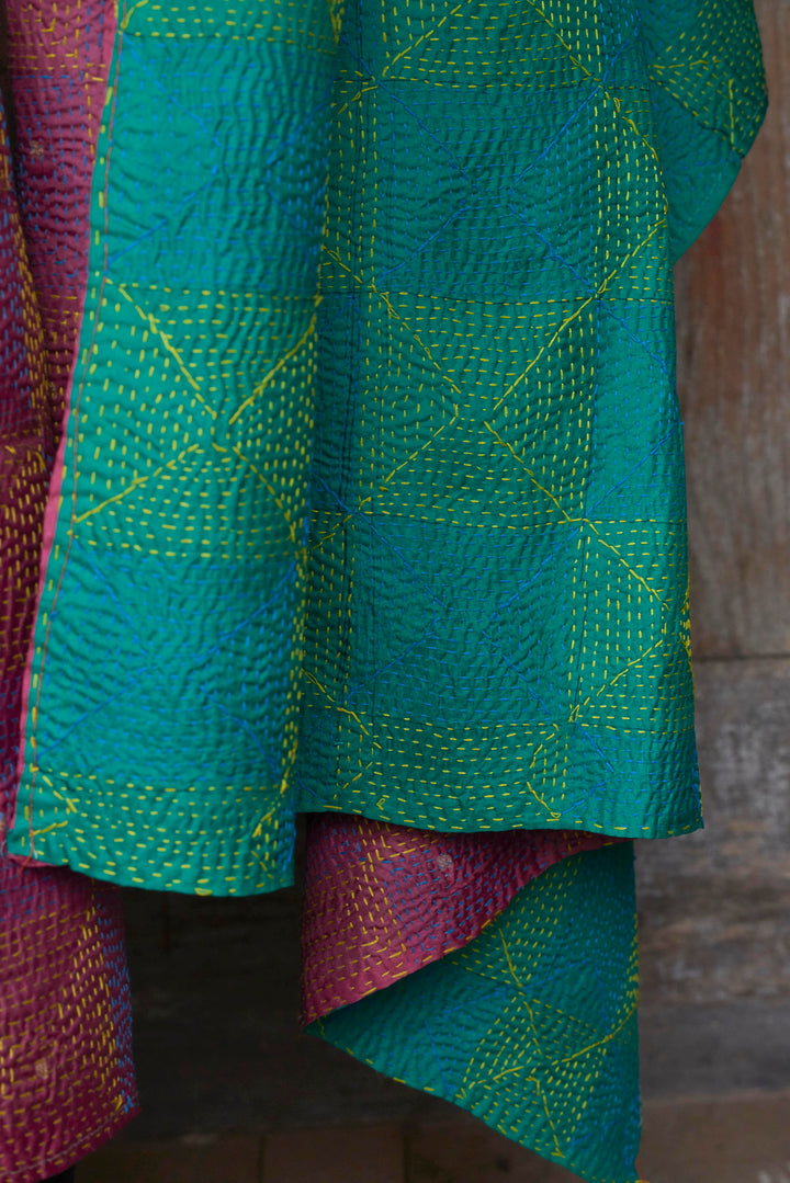 Silk Kantha Shawl | Thea