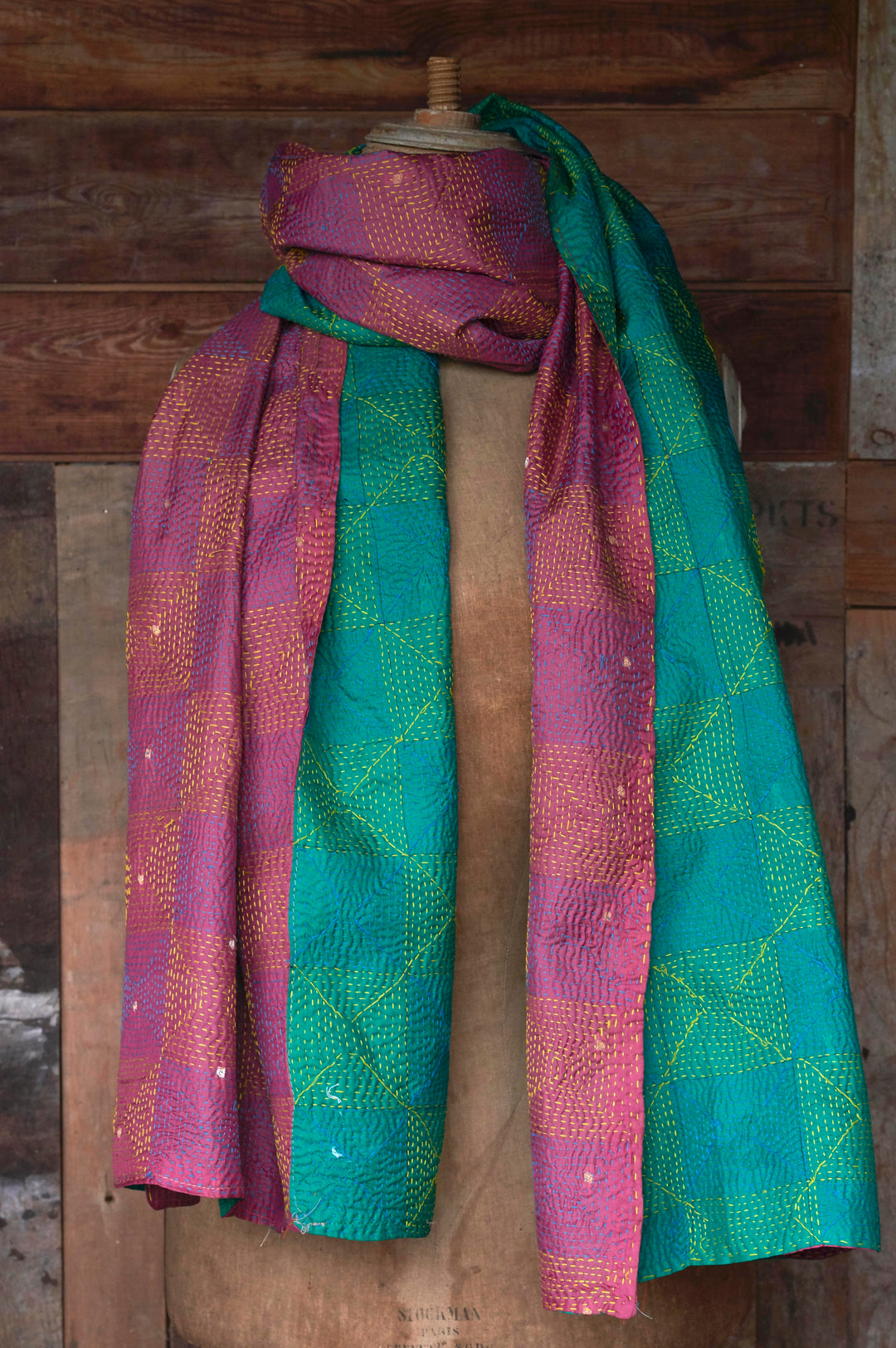 Silk Kantha Shawl | Thea