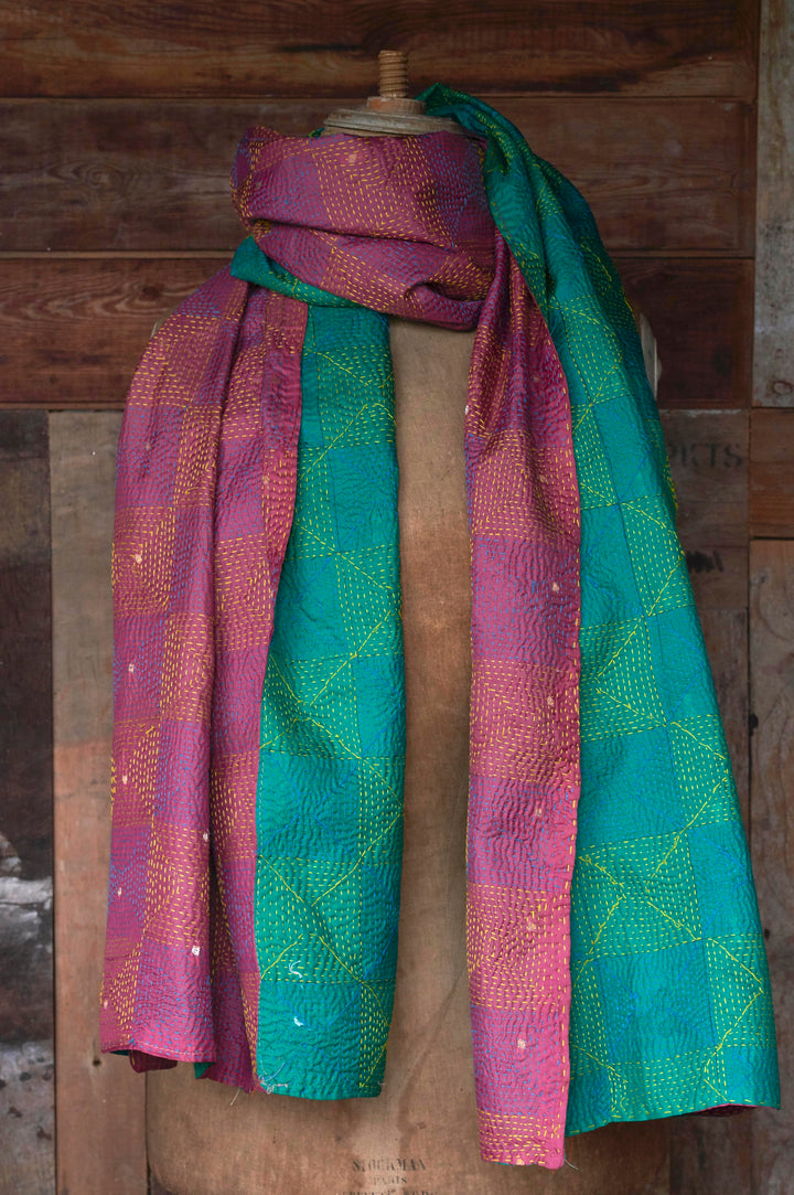 Silk Kantha Shawl | Thea