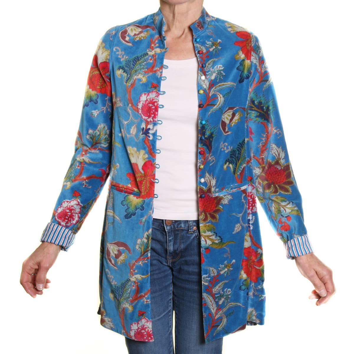 Cotton velvet jacket on sale
