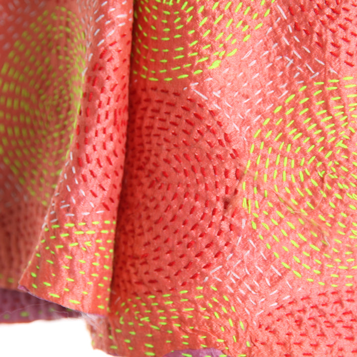 Silk Kantha Shawl / Circle Stitch | Tania Llewellyn Designs