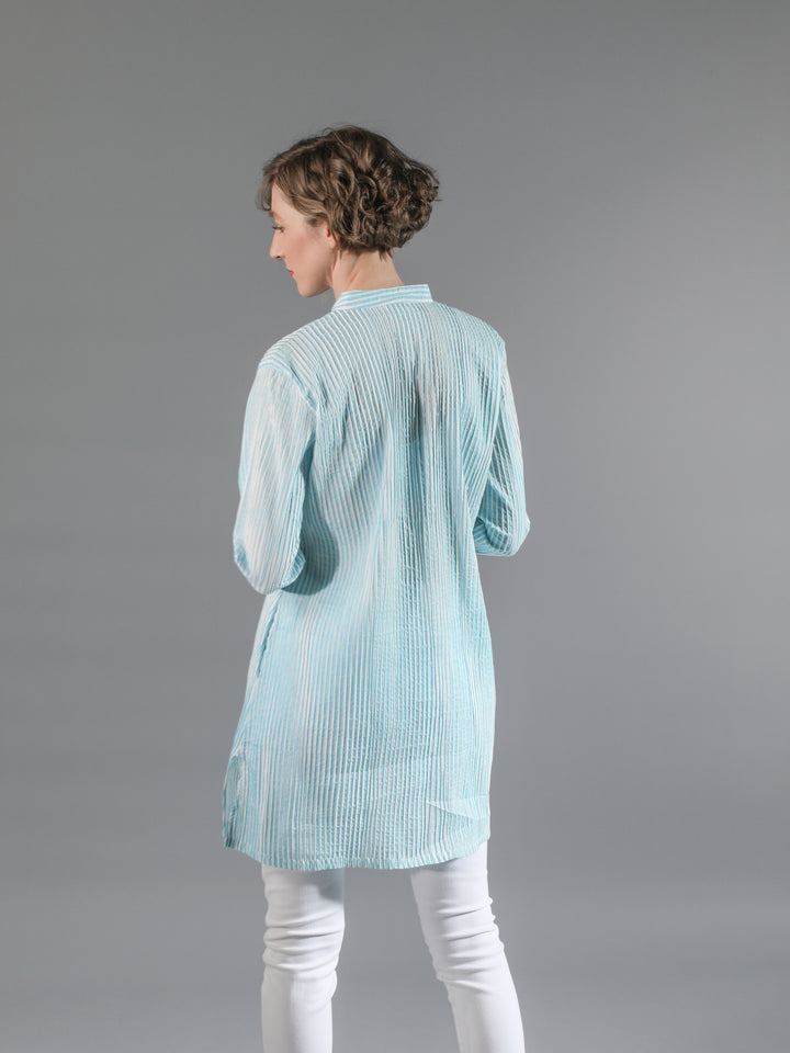 Pintuck Cotton Tunic | Tania Llewellyn Designs