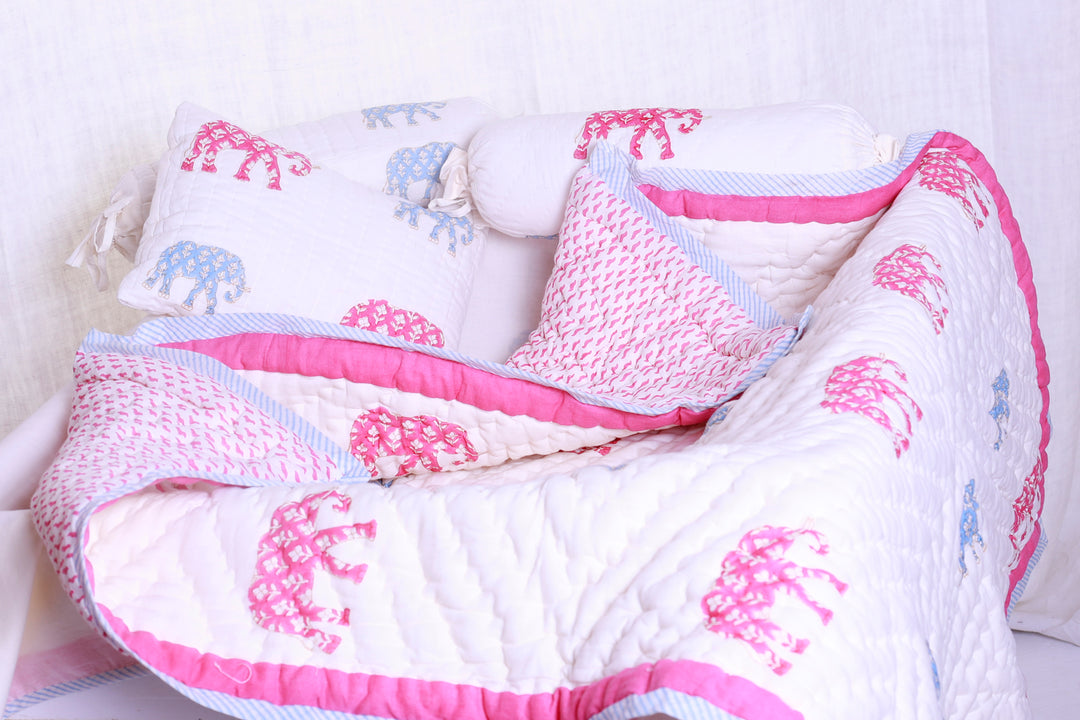 Cot Set / Pink | Tania Llewellyn Designs