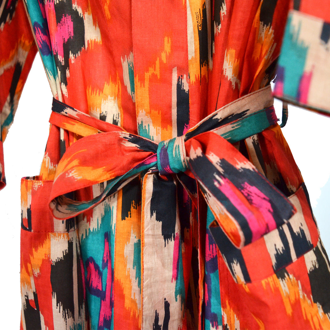 Cotton Robe / Screen printed | Tania Llewellyn Designs