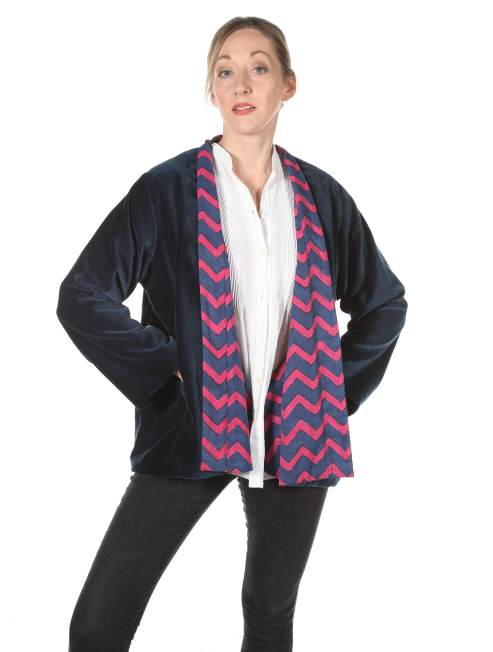 'Patna' Cotton Velvet Jacket | Tania Llewellyn Designs
