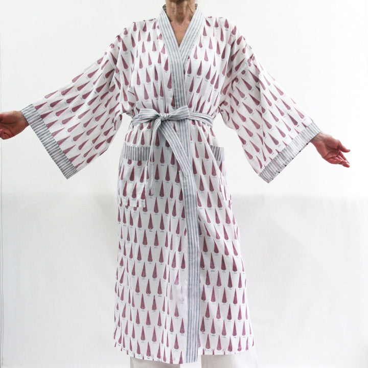 Cotton Robe / Pink Baby Cypress | Tania Llewellyn Designs