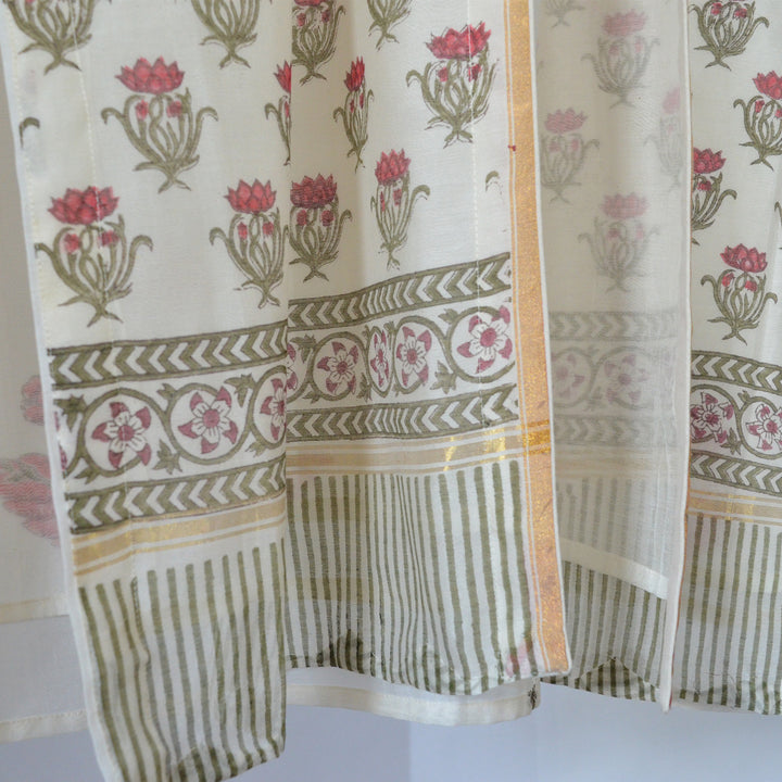 Chanderi Silk / Leaf / UK 16-18 | Tania Llewellyn Designs