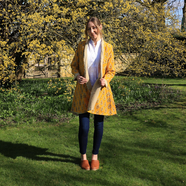 'Nika' Cotton Slub / Mustard | Tania Llewellyn Designs