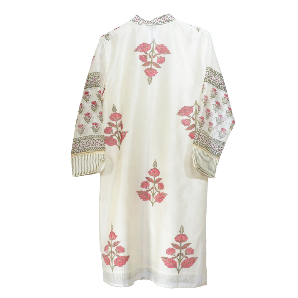 Chanderi Silk / Leaf / UK 16-18 | Tania Llewellyn Designs